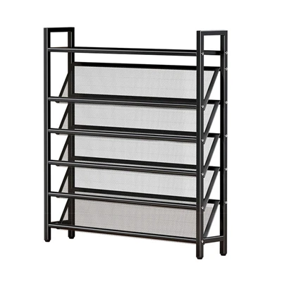 Smal metalen schoenenrek